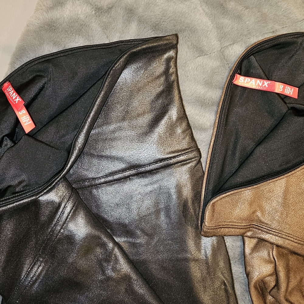 EUC - Spanx - Coated Leggings (Bundle of 2) - Picture 4 of 4